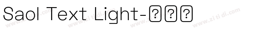 Saol Text Light字体转换